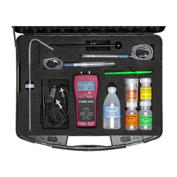 COMBI 5000: pH + EC + AM + VWC + t°+ rH + hPa + C°